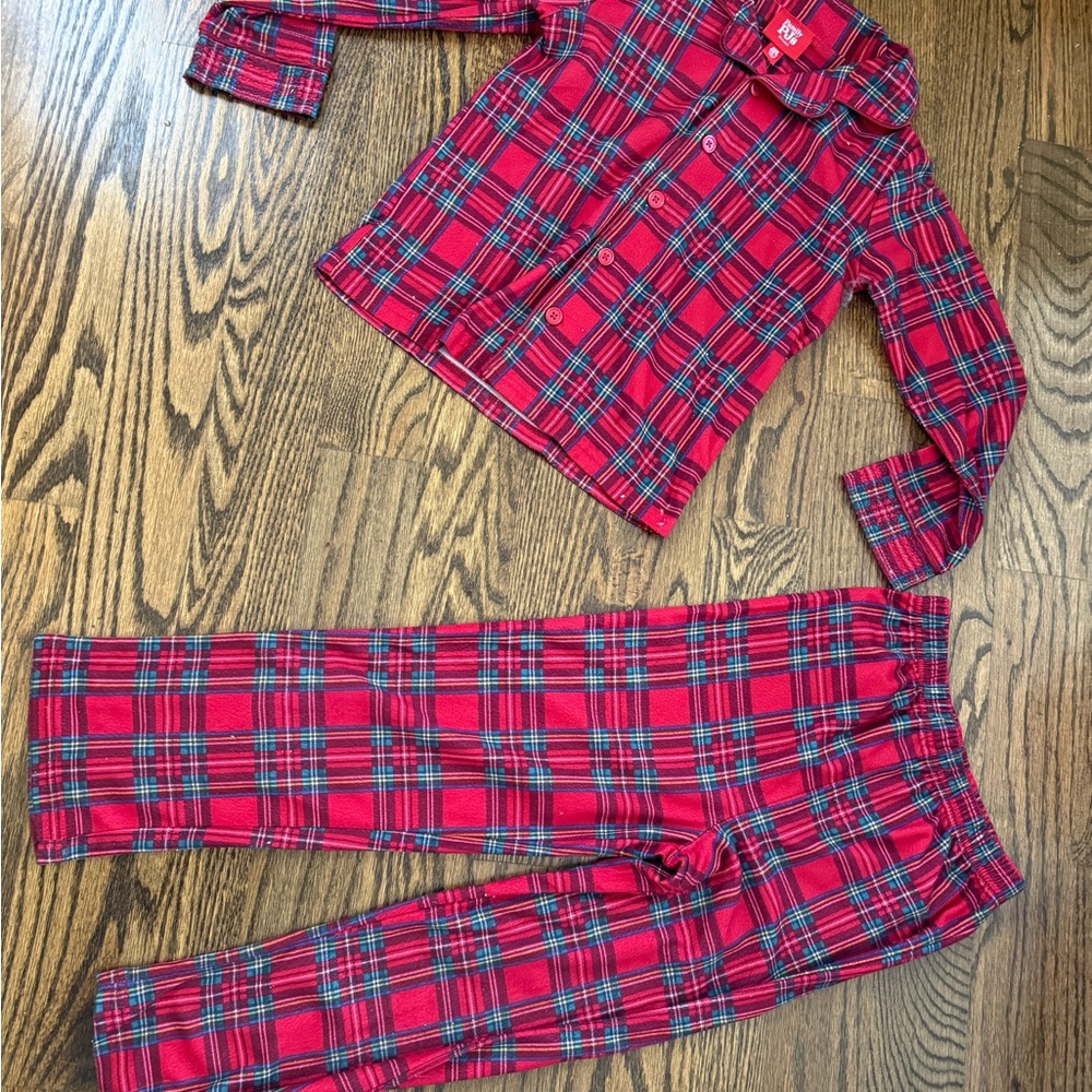 Christmas/Holiday Red Plaid Kids Pajama Set